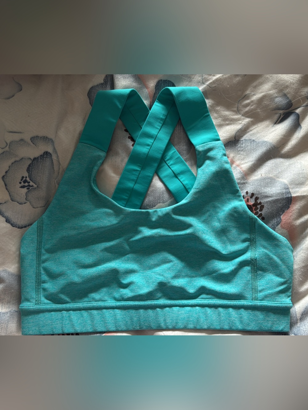 lululemon athletica Teal Cross-Back Sports Bra